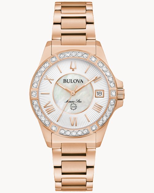 Bulova women's top marine star watch
